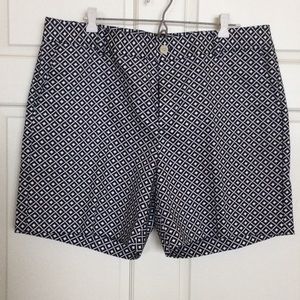 Chaps Navy & white print shorts size 16 never worn